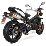 Scorpion Serket Carbon Oval Exhaust For Triumph Street Triple 2007-2012
