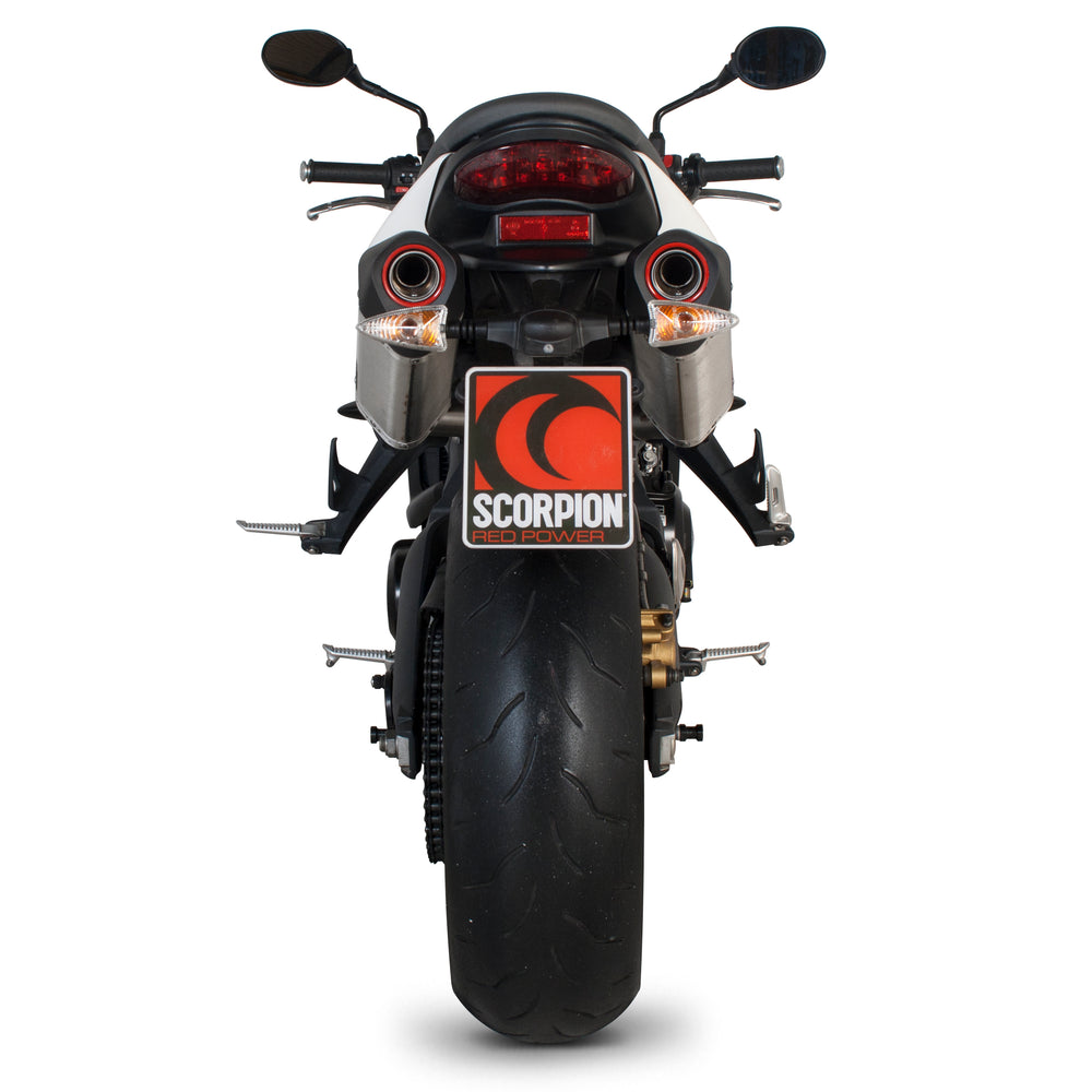 Scorpion Serket Carbon Oval Exhaust For Triumph Street Triple 2007-2012