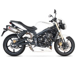 Scorpion Serket Carbon Oval Exhaust For Triumph Street Triple 2007-2012