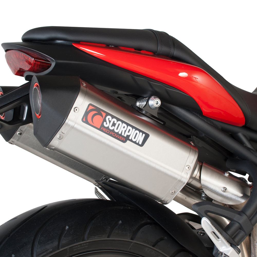 Scorpion Serket Carbon Oval Exhaust For Triumph Speed Triple 2011-2015