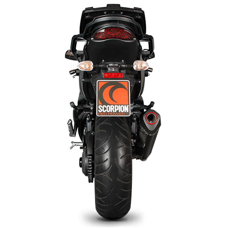 Scorpion Serket Carbon Oval Exhaust For Kawasaki Z800e 2013-2016