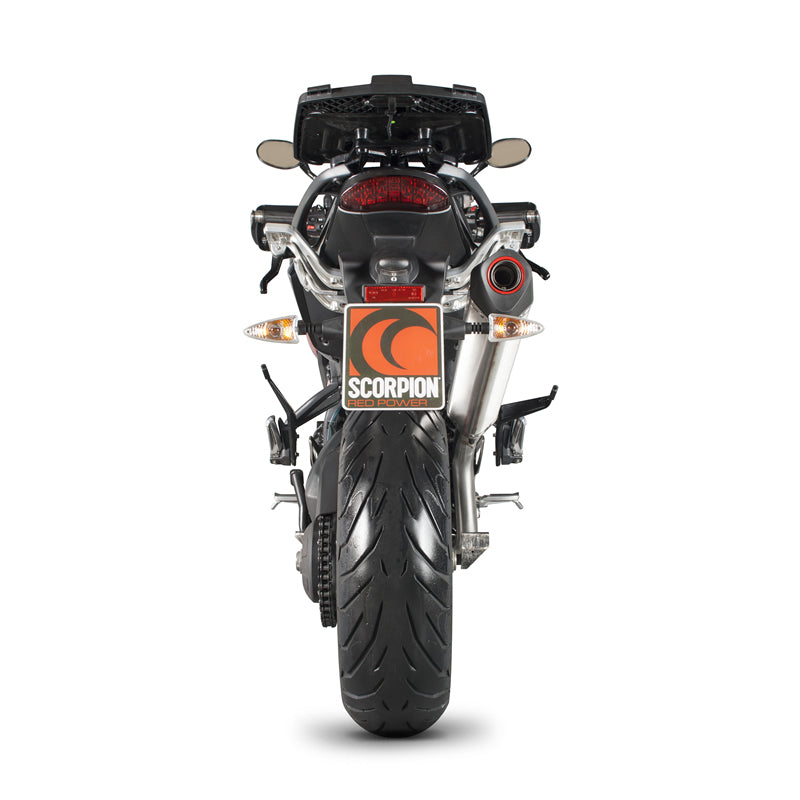 Scorpion Serket Stainless Oval Exhaust For Triumph Tiger 1050 2013-2017
