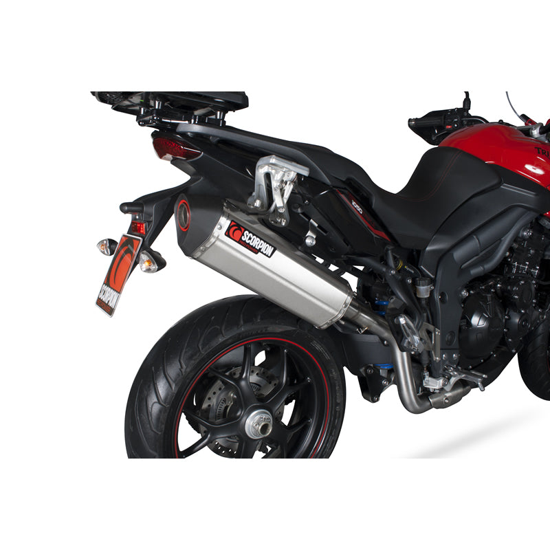 Scorpion Serket Carbon Oval Exhaust For Triumph Tiger 1050 2013-2016