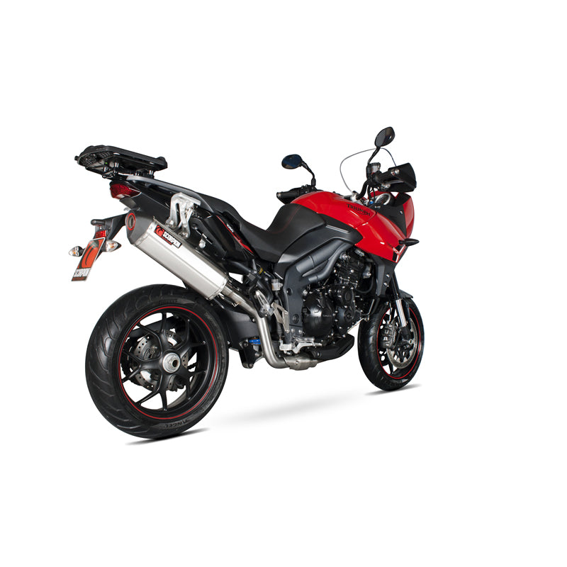 Scorpion Serket Stainless Oval Exhaust For Triumph Tiger 1050 2013-2017