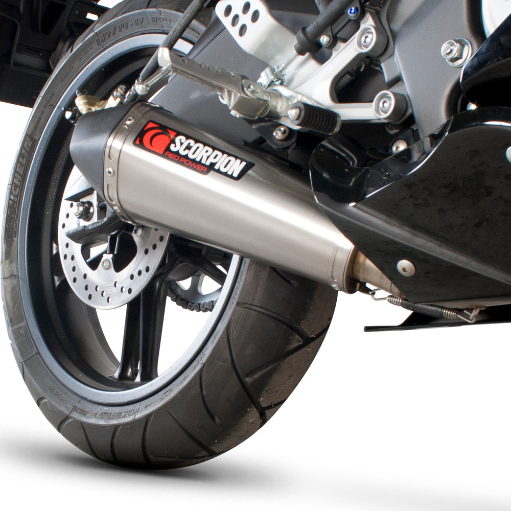 Scorpion Serket Taper Titanium Oval Exhaust For Yamaha YZF R 125 2008-2013