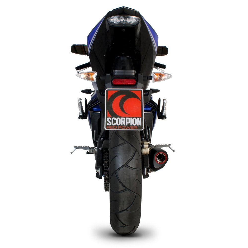 Scorpion Serket Taper Titanium Oval Exhaust For Yamaha YZF R 125 2008-2013