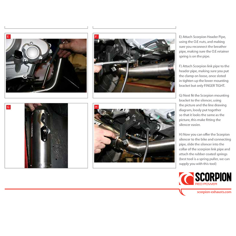 Scorpion Serket Taper Titanium Oval Exhaust For Yamaha YZF R 125 2008-2013
