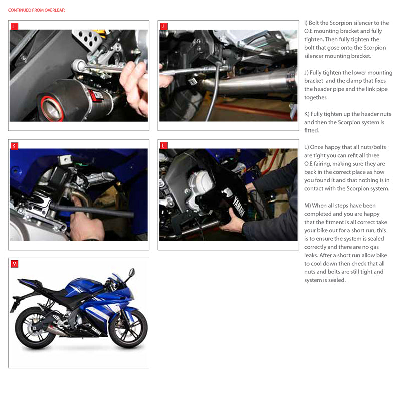 Scorpion Serket Taper Stainless Oval Exhaust For Yamaha YZF R 125 2008-2013