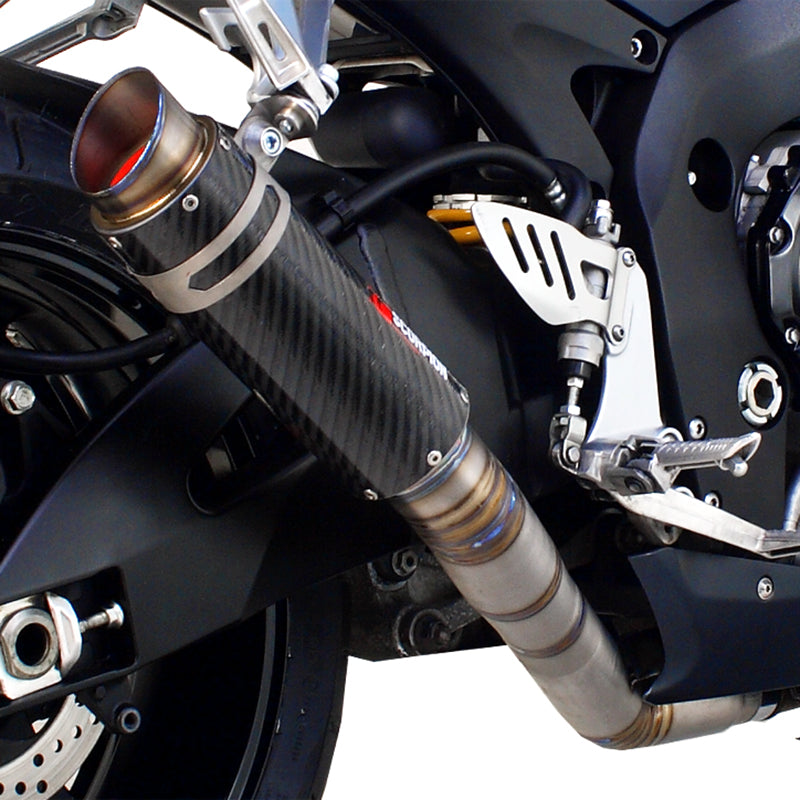 Scorpion RP-1 GP Carbon Round Exhaust - Suzuki GSXR750 K6-7 2006 - 2007