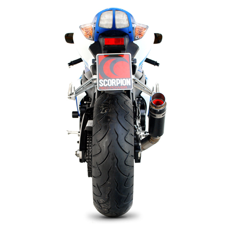 Scorpion RP-1 GP Carbon Round Exhaust - Suzuki GSXR750 K6-7 2006 - 2007