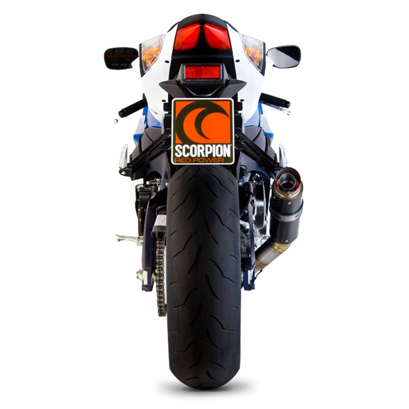 Scorpion RP-1 GP Satin Titanium Round Exhaust Suzuki GSXR 600 K11 2011 - 2019