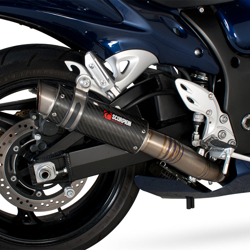 Scorpion RP-1 GP Carbon Round Exhaust - Suzuki GSX 1300R 2008 - 2017