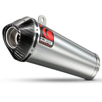 Scorpion Power Cone Stainless Oval Exhaust Carbon Outlet Triumph Speed Triple 1050 08-10