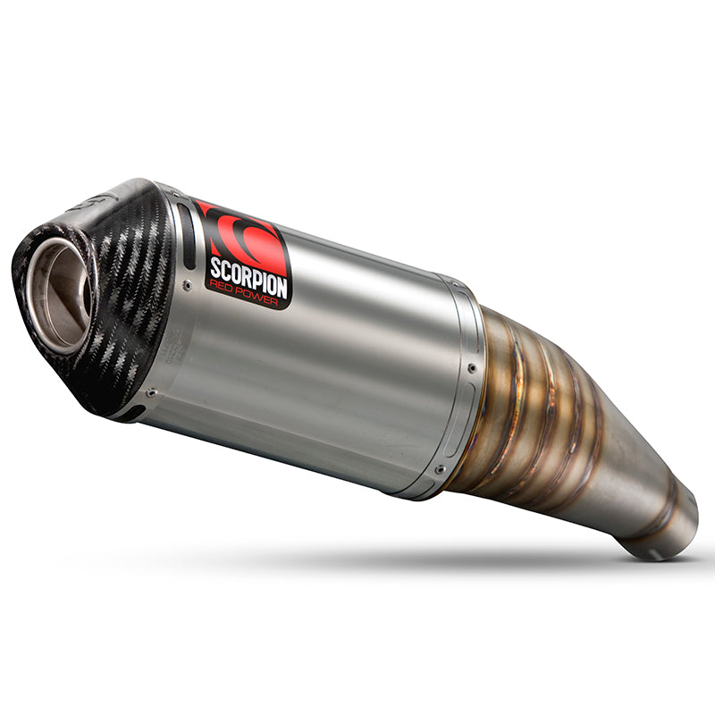Scorpion Tagma Stainless Oval Exhaust Carbon Outlet Suzuki GSXR600