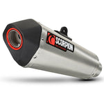 Scorpion Serket Taper Stainless Oval Exhaust For Suzuki GSXR 600 K11 2011-2019