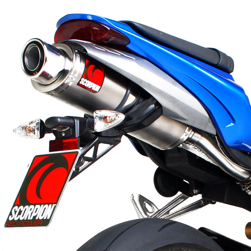 Scorpion Stealth Stainless Oval Exhaust Carbon Outlet Triumph Daytona 675 06-Current