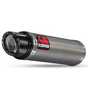 Scorpion Stealth Satin Titanium Oval Exhaust Carbon Outlet Honda CBR 1000 RR 04-05