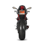 Scorpion Serket Taper Satin Titanium Oval Exhaust For Triumph Street Triple 675 R And RX 2013-2016