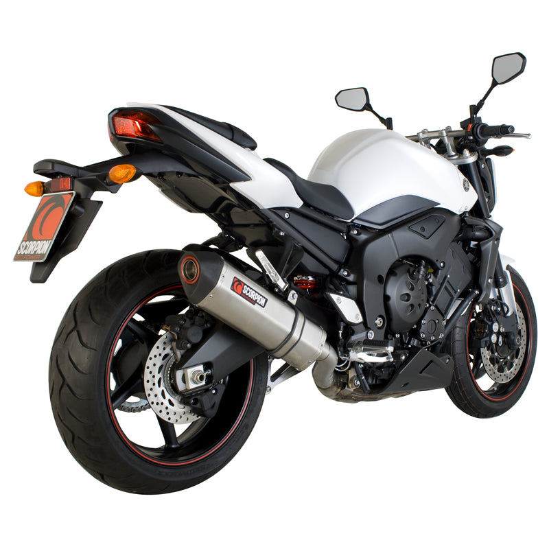 Scorpion Serket Satin Titanium Oval Exhaust For Yamaha FZ1/FZ1S 2006-2016