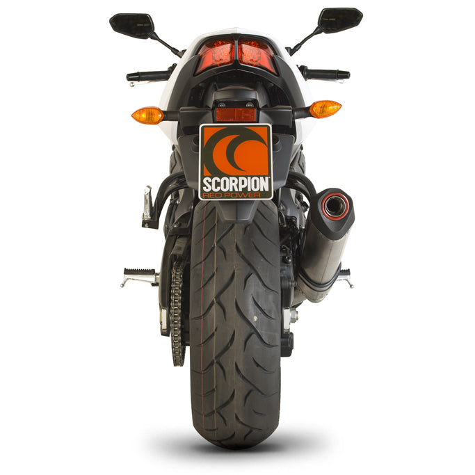 Scorpion Serket Satin Titanium Oval Exhaust For Yamaha FZ1/FZ1S 2006-2016