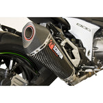 Scorpion Serket Taper Satin Titanium Oval Exhaust For Kawasaki Z800 2013-2016