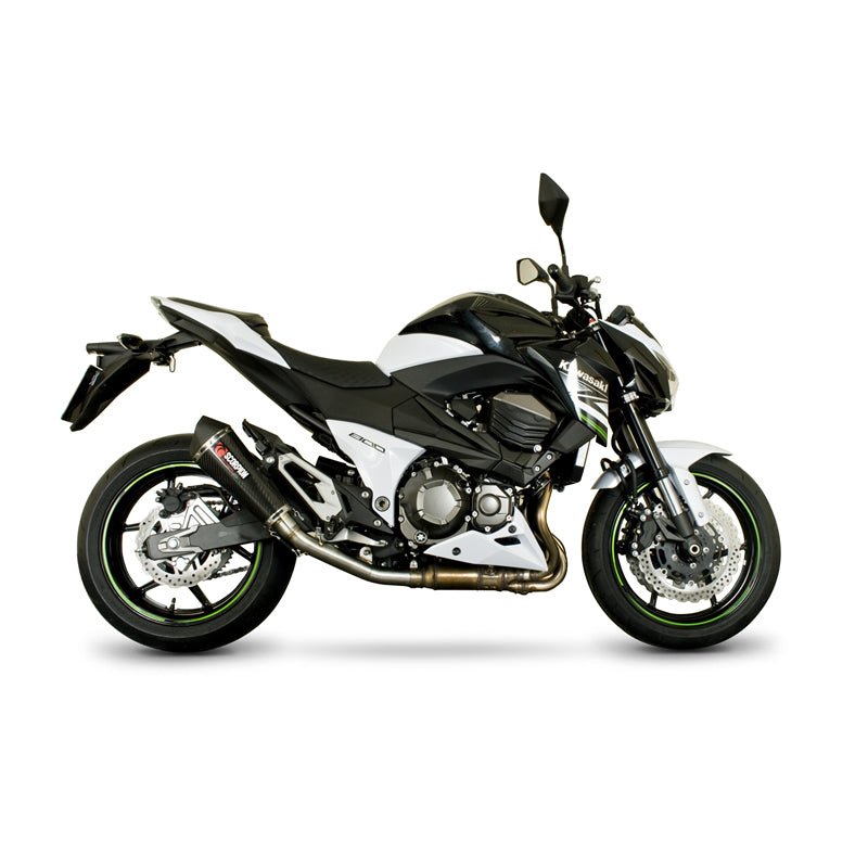 Scorpion Serket Taper Stainless Oval Exhaust For Kawasaki Z800 2013-2016