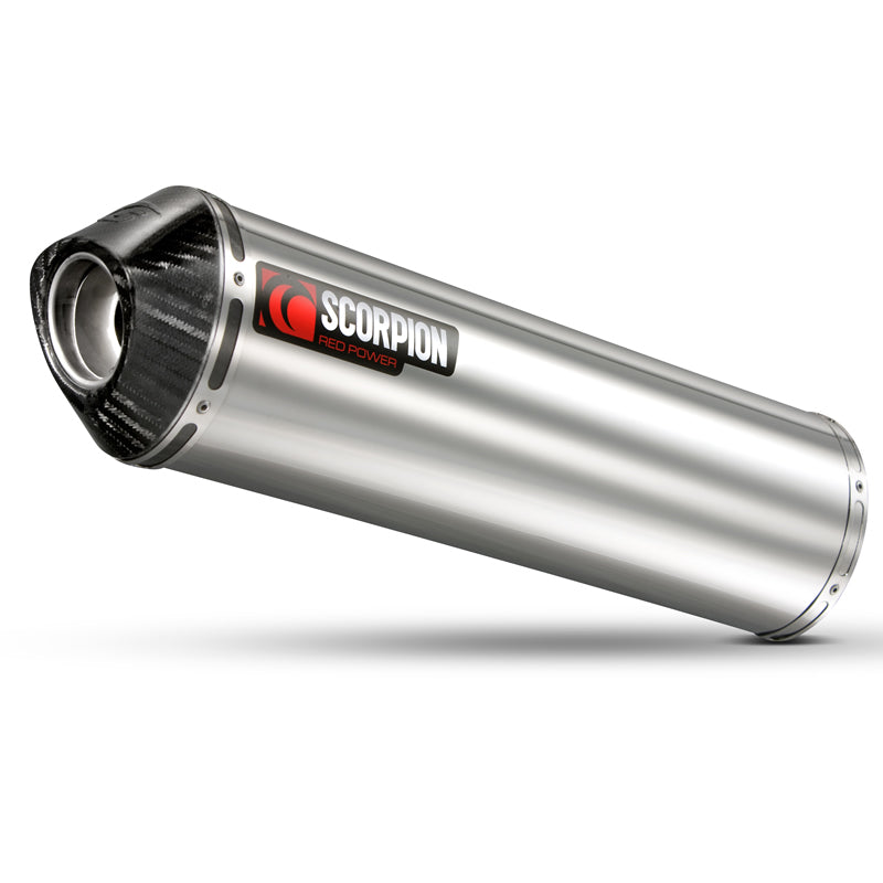 Scorpion Factory Stainless Oval Exhaust Carbon Outlet Honda VTR 1000 Firestorm 97-04