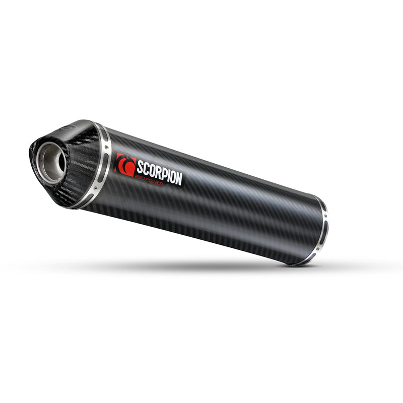 Scorpion Factory Carbon Round Exhaust Carbon Outlet Triumph Street Triple 07-11