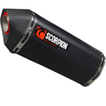 Scorpion Serket Parallel Black Ceramic Oval Exhaust For Suzuki GSX-R 1000 2017-2018
