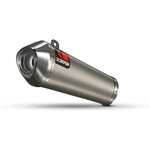 Scorpion Power Cone Satin Titanium Oval Exhaust - Yamaha YZF R 125 Full System 2008 - 2013