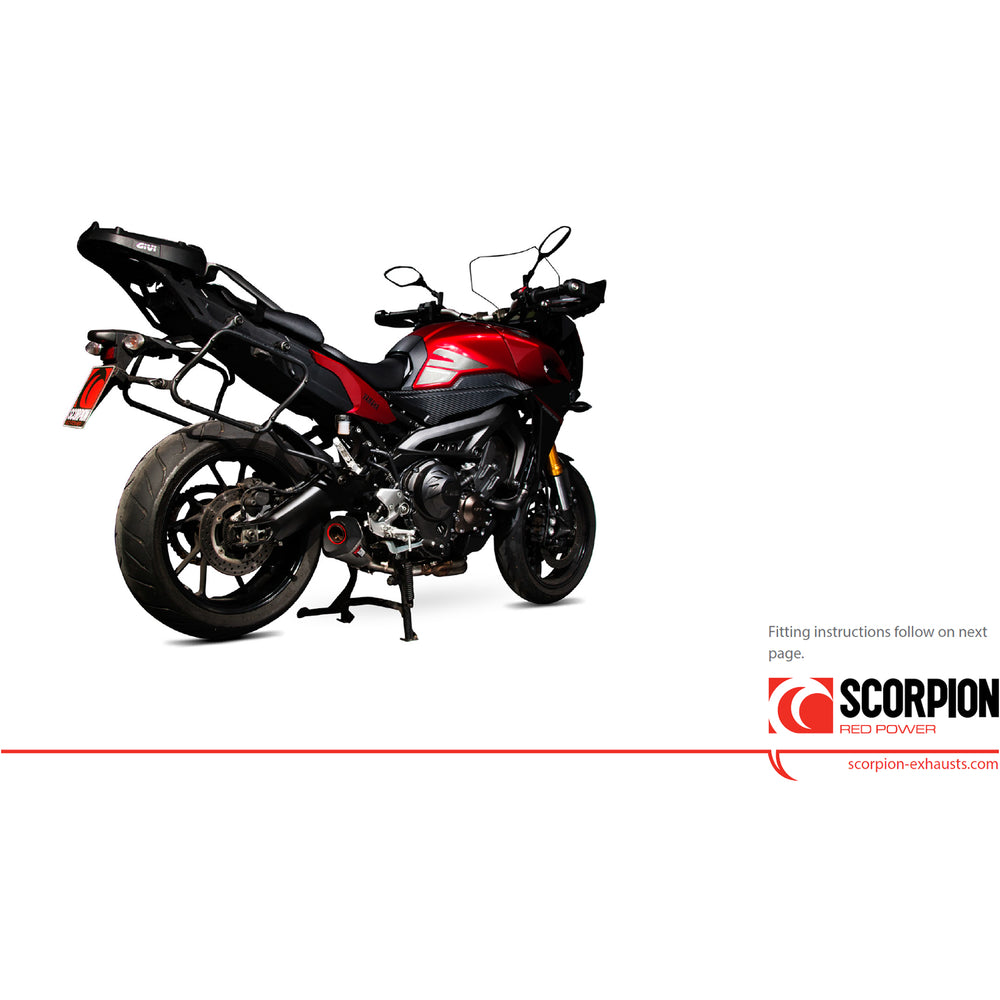 Scorpion Serket Taper Titanium Oval Exhaust - Yamaha MT-09 Tracer 2015 - 2020