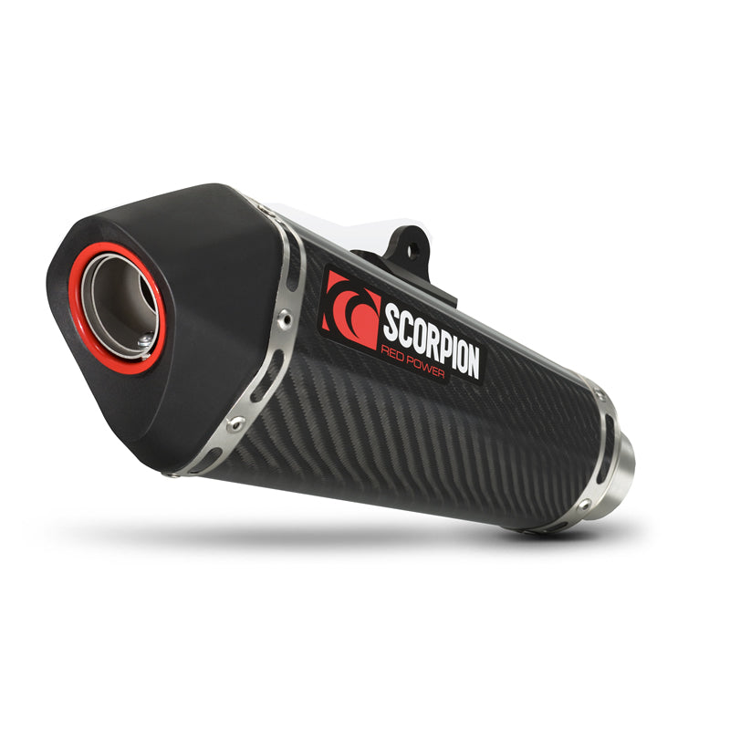 Scorpion Serket Taper Carbon Oval Exhaust For Kawasaki Ninja 300 2012-2017