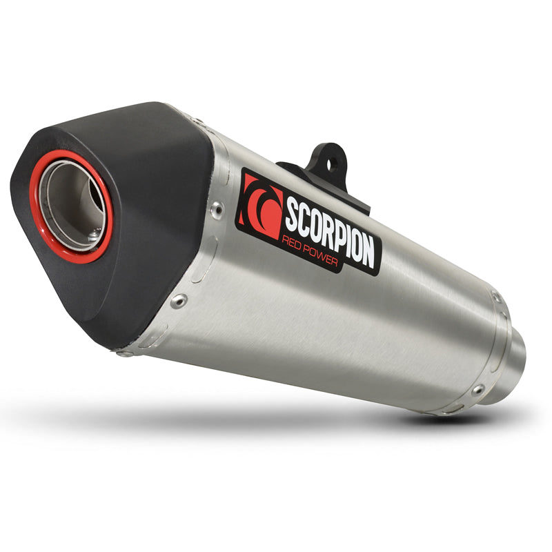 Scorpion Serket Taper Stainless Oval Exhaust For Triumph Speed Triple 1050 2008-2010