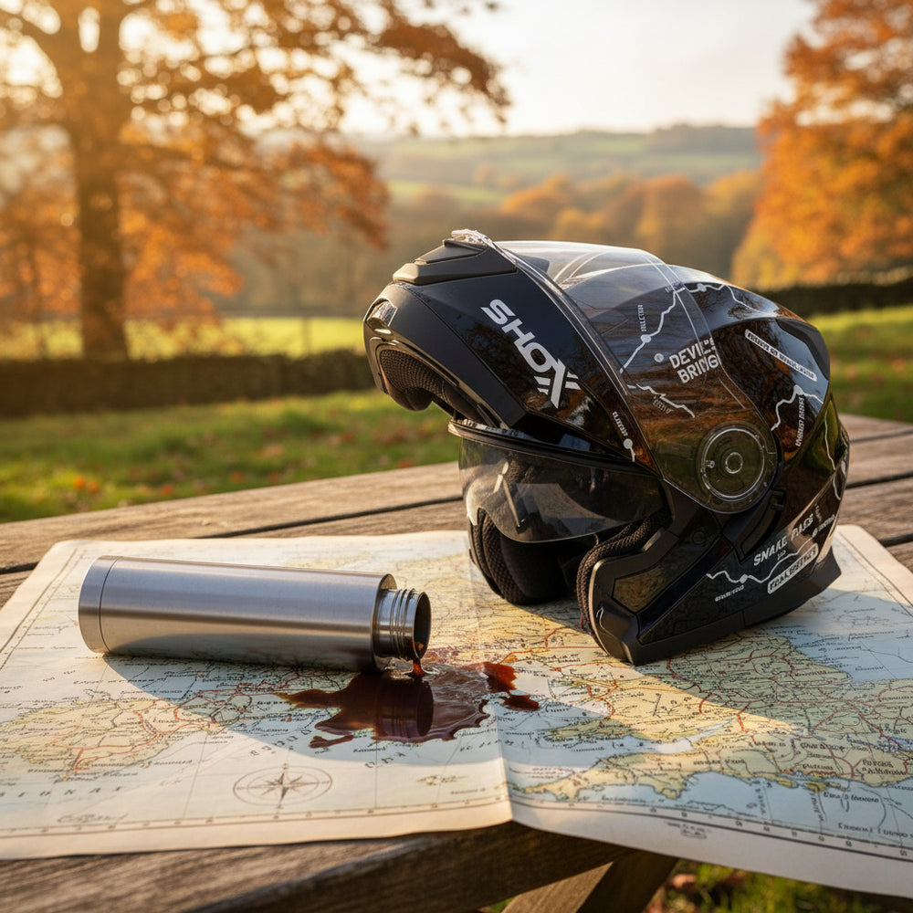 Shox Destination Route Flip Front ECE R22.06 Motorcycle Helmet