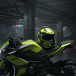 Shox Eclipse Vega ECE R22.06 Motorcycle Helmet Lifestyle