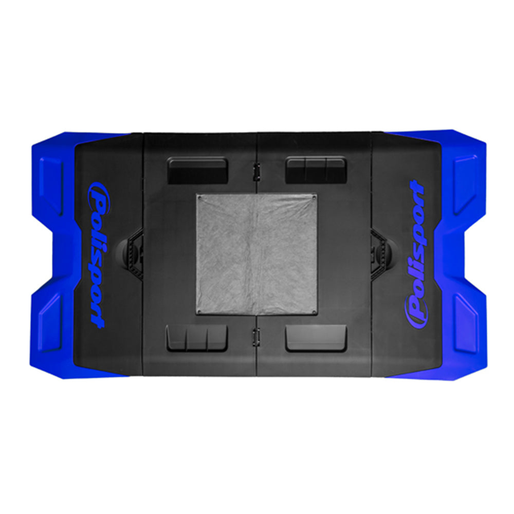 Polisport Foldable Workshop Moto Pad Matt - Black/ Blue – Ghostbikes