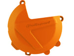 Polisport Clutch Cover Protector - KTM SX250 2017-22, EXC 250/300 2017-23, Husqvarna TE 250/300 2017-23 - Orange