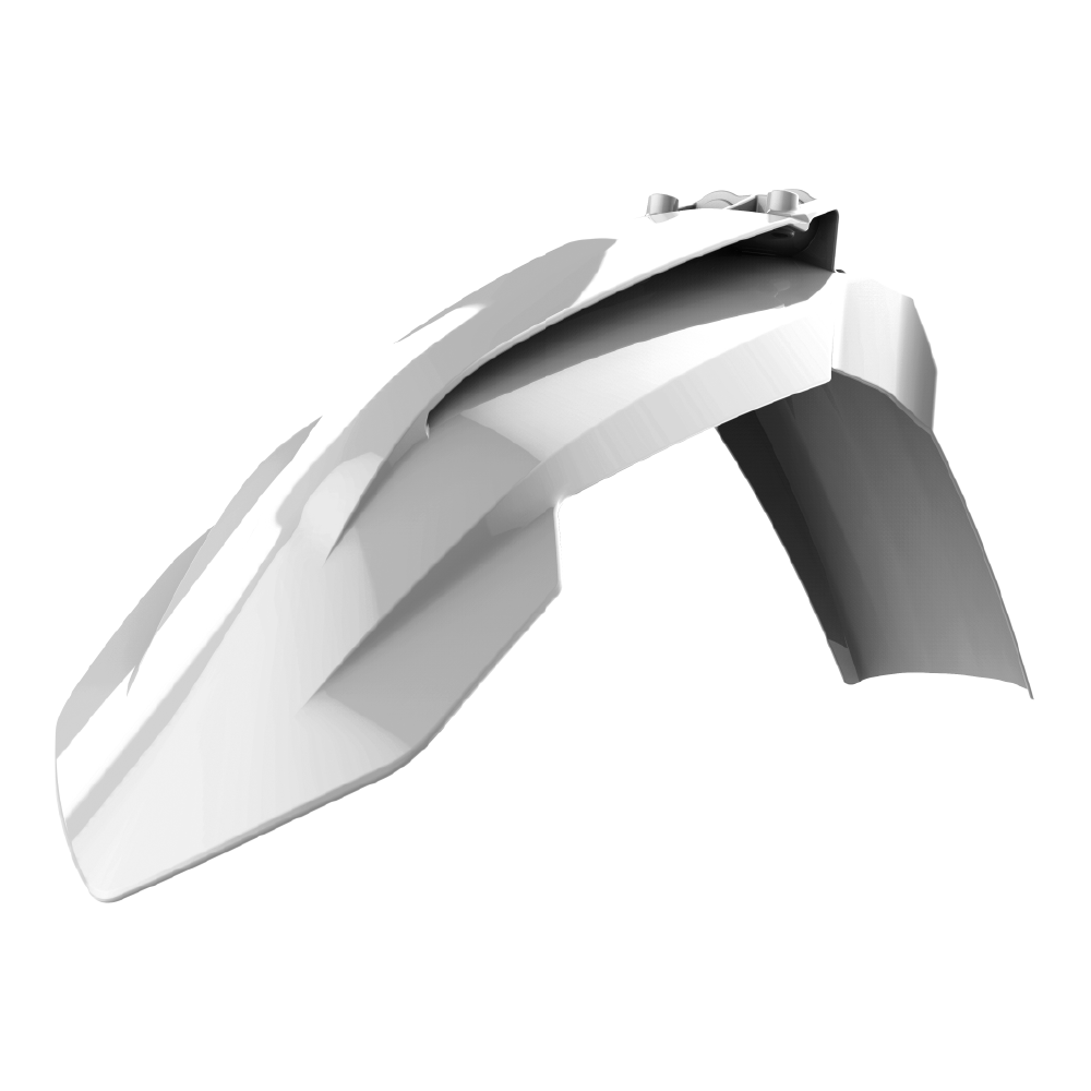 Polisport Front Fender - KTM SX/SXF/XC-F 2016-22, EXC/EXC-F/XC-W 2017-23 - White ('20)