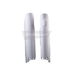 Polisport Forks Guards - Suzuki RM125/250 2004-08, RMZ250 2007-23, RMZ450 2008-23 - White