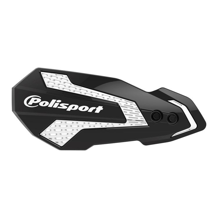 Polisport MX Flo Handguards & Mount Kit - Beta Enduro 2012-23 - Black/ White