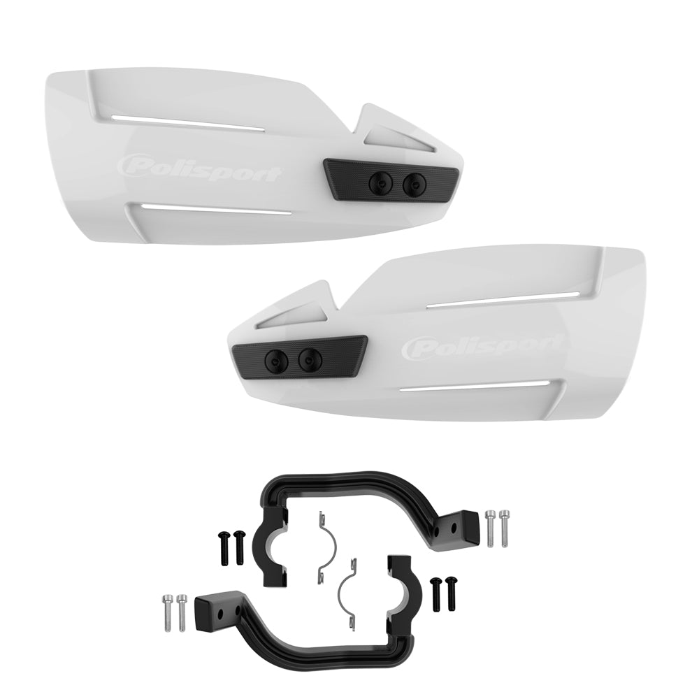 Polisport Hammer Handguards With Mounting Kit - White