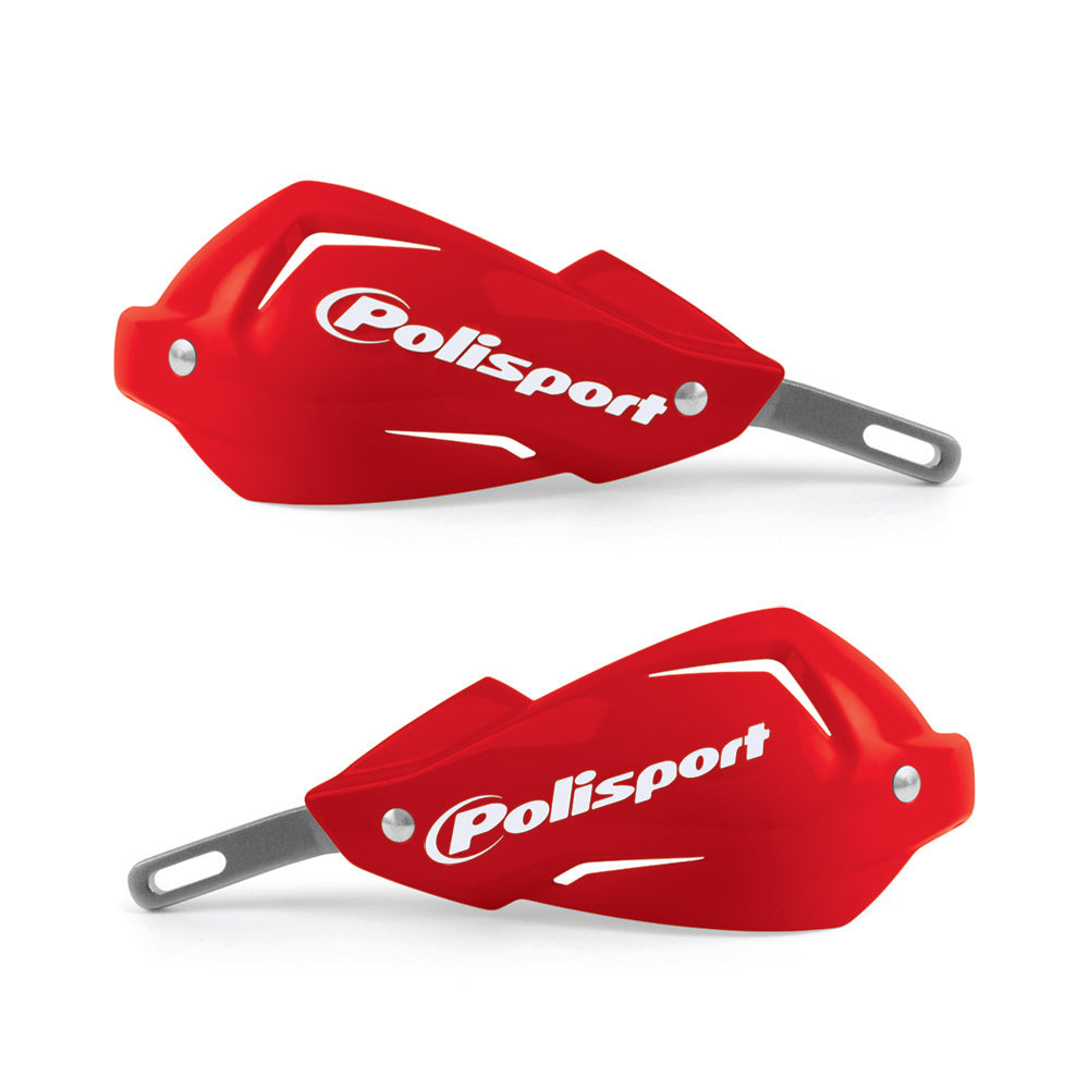 Polisport Touquet Handguards With Universal Mounting Kit - Red