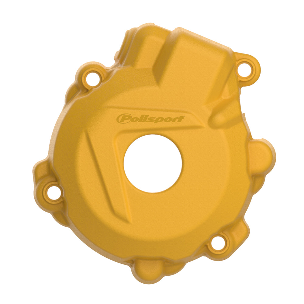 Polisport Ignition Cover Protector - KTM EXC-F 250 2014-16, EXC-F 350 2012-16, Husqvarna FE 250/350 2014-16 - Yellow
