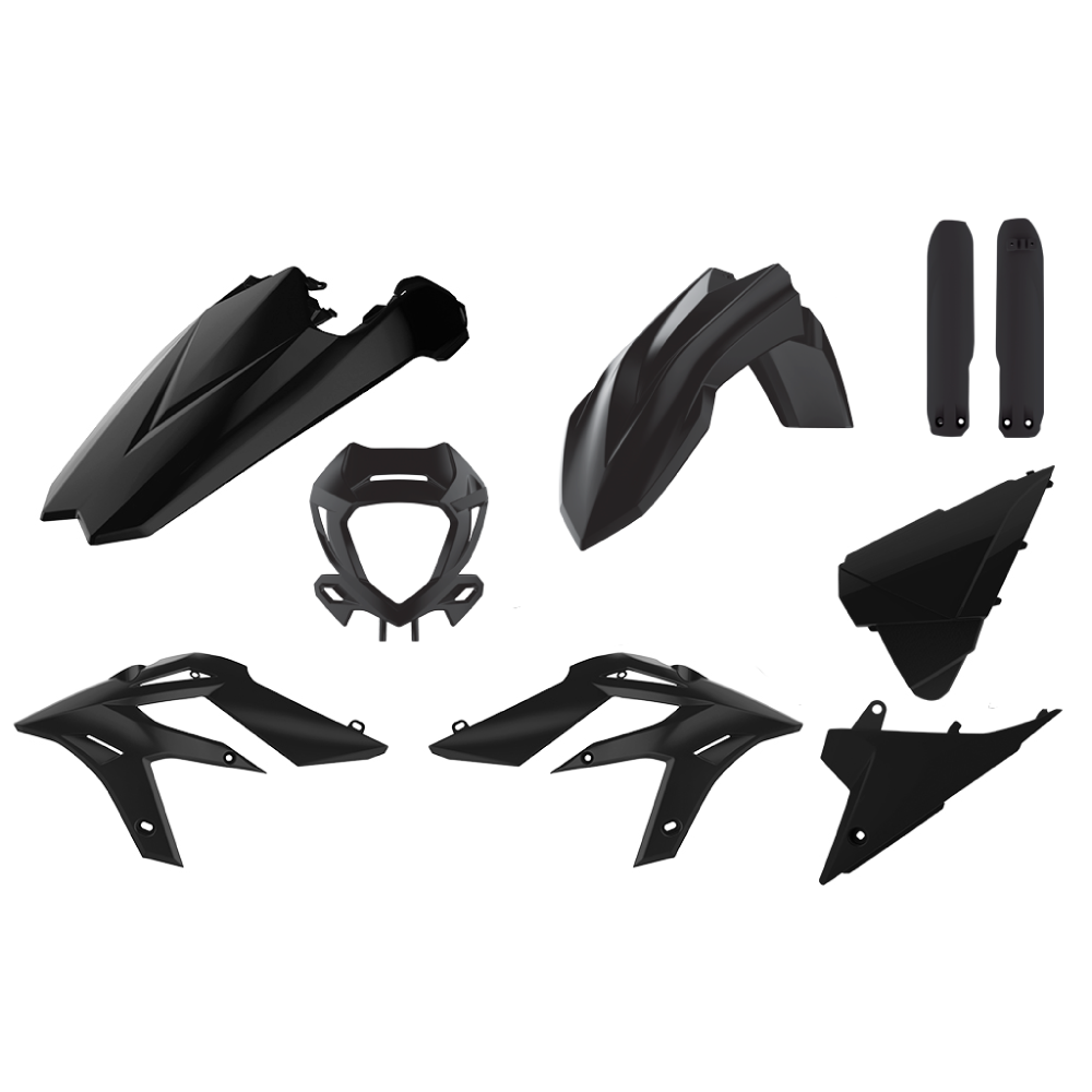 Polisport Full Enduro Plastics Kit - Beta X-Trainer 250/300 2020-2022 - Black