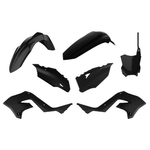 Polisport Plastics Restyle Kit - Kawasaki KX125/250 2003-08 To KXF450 2020-24 Style - Black