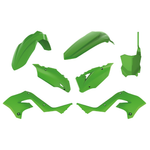 Polisport Restyle Plastics Kit - Kawasaki KX 125/250 2003-08 To KXF450 2020-24 Style - Green