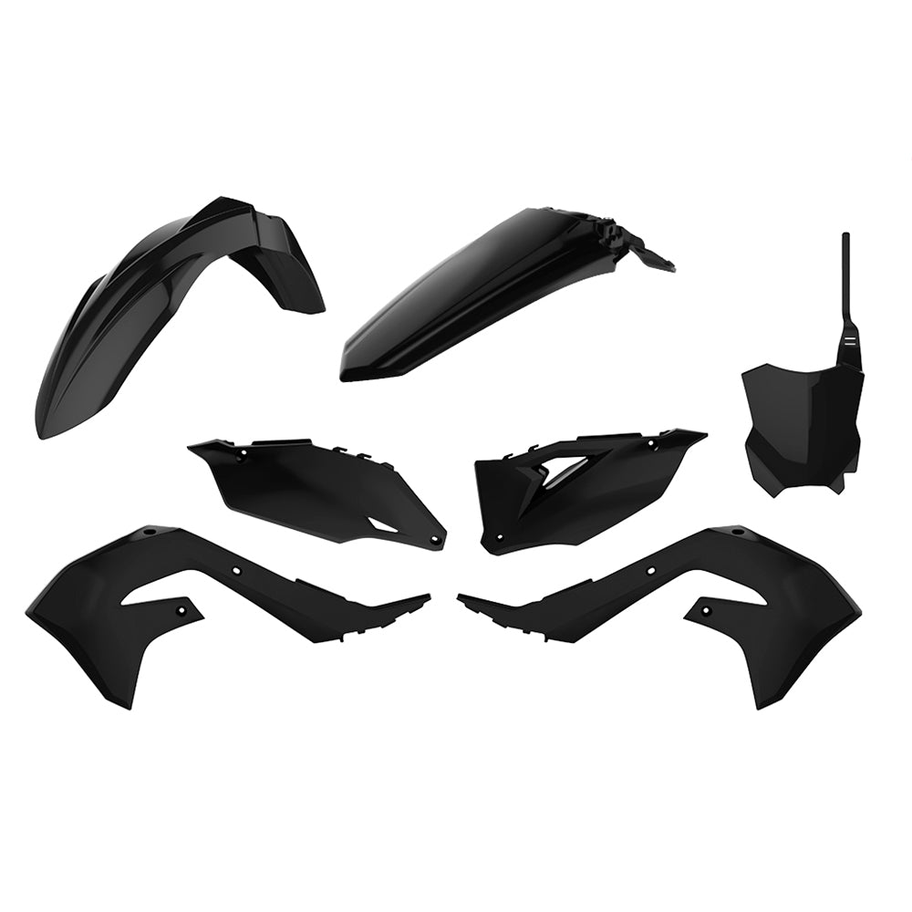 Polisport Plastics Kit - Kawasaki KXF250 2021-2024, KXF450 2019-2023 - Black