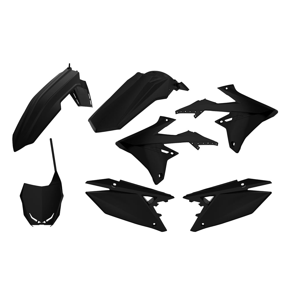Polisport Plastics Kit - Suzuki RMZ250 2019-2025, RMZ450 2018-2025 - Black