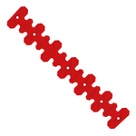 Polisport Armadillo 4 Stroke Long Exhaust Pipe Protector - Red