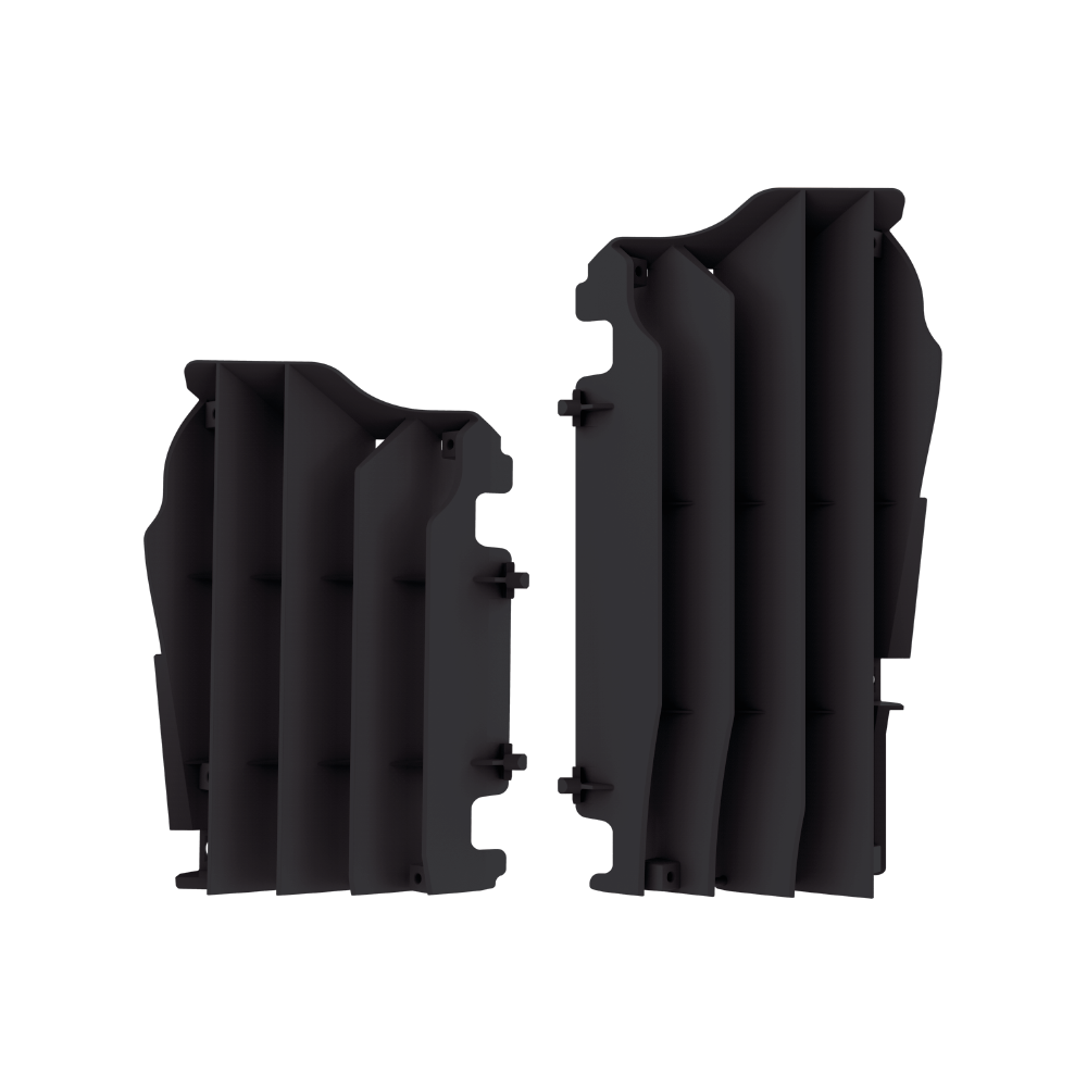 Polisport Radiator Louvres - Kawasaki KXF250 2021-23, KXF450 2016-23 - Black